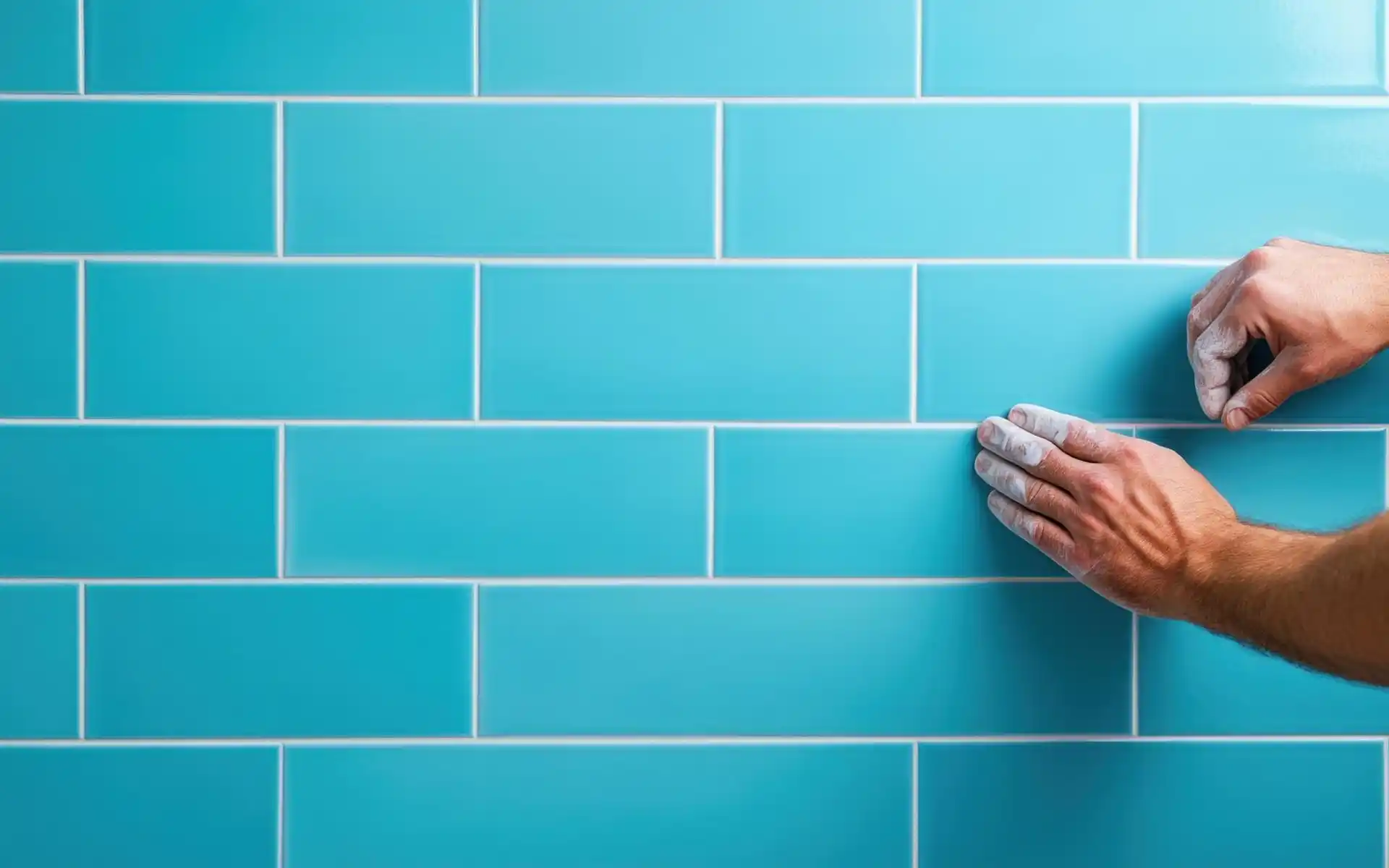 Tools for a DIY tile project including spacers and a trowel