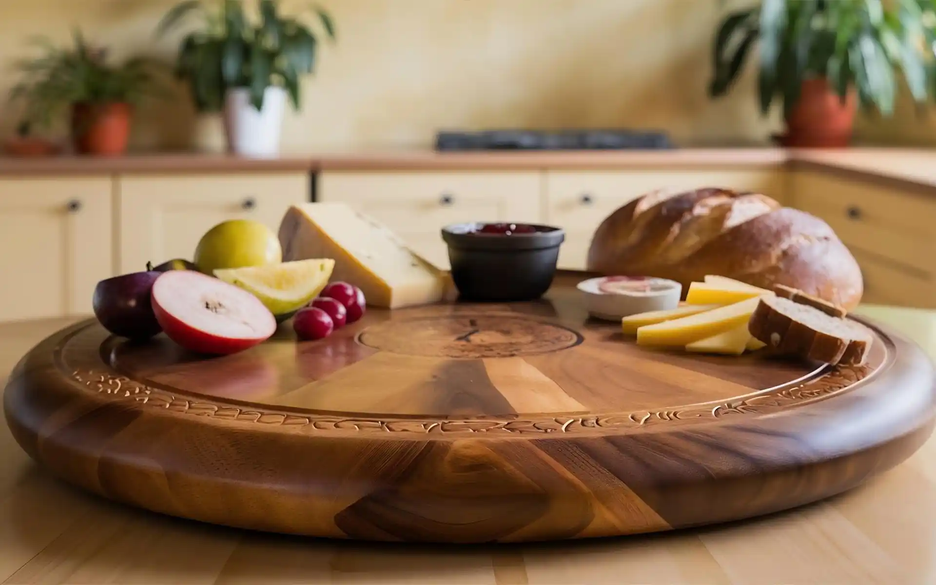 Large wooden cutting board sitting over a small apartment sink