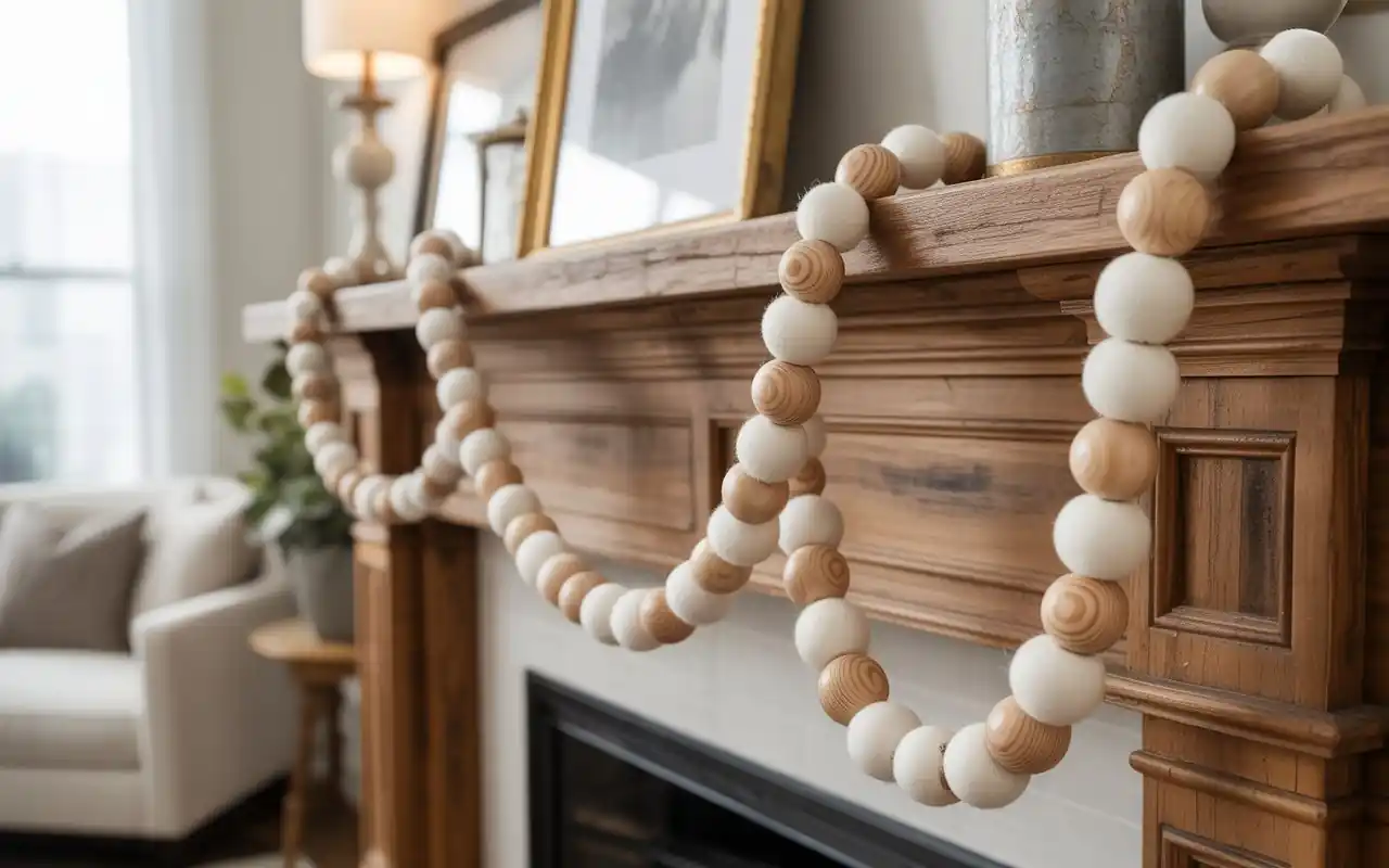 A large cream felt tree skirt with scalloped edges under a decorated Christmas tree.