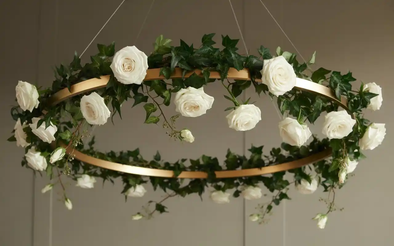 Matte black wine bottles used as candle holders with long white tapers and dripping wax.