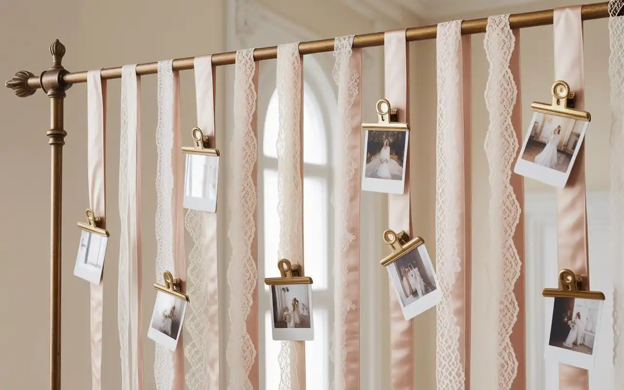 Hand-painted wooden slice table numbers on a rustic linen wedding table.