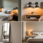 Cozy small bedroom refresh with light linens and warm lighting