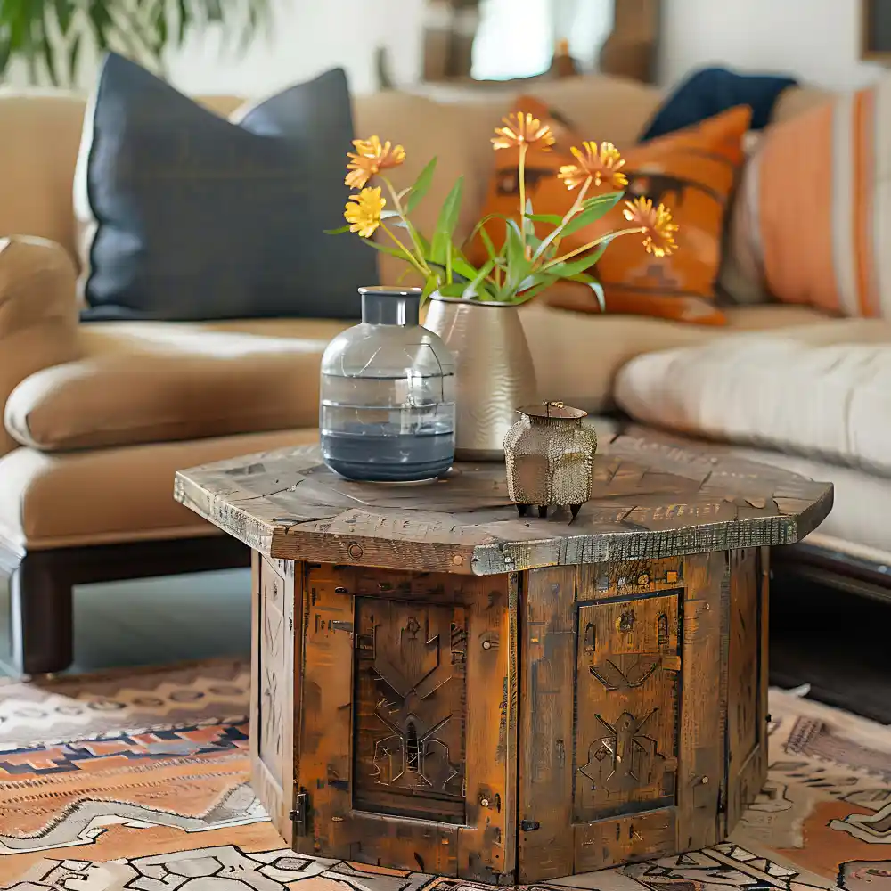A Reclaimed Wood Coffee Table