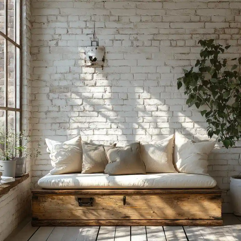 A White Shiplap Accent Wall