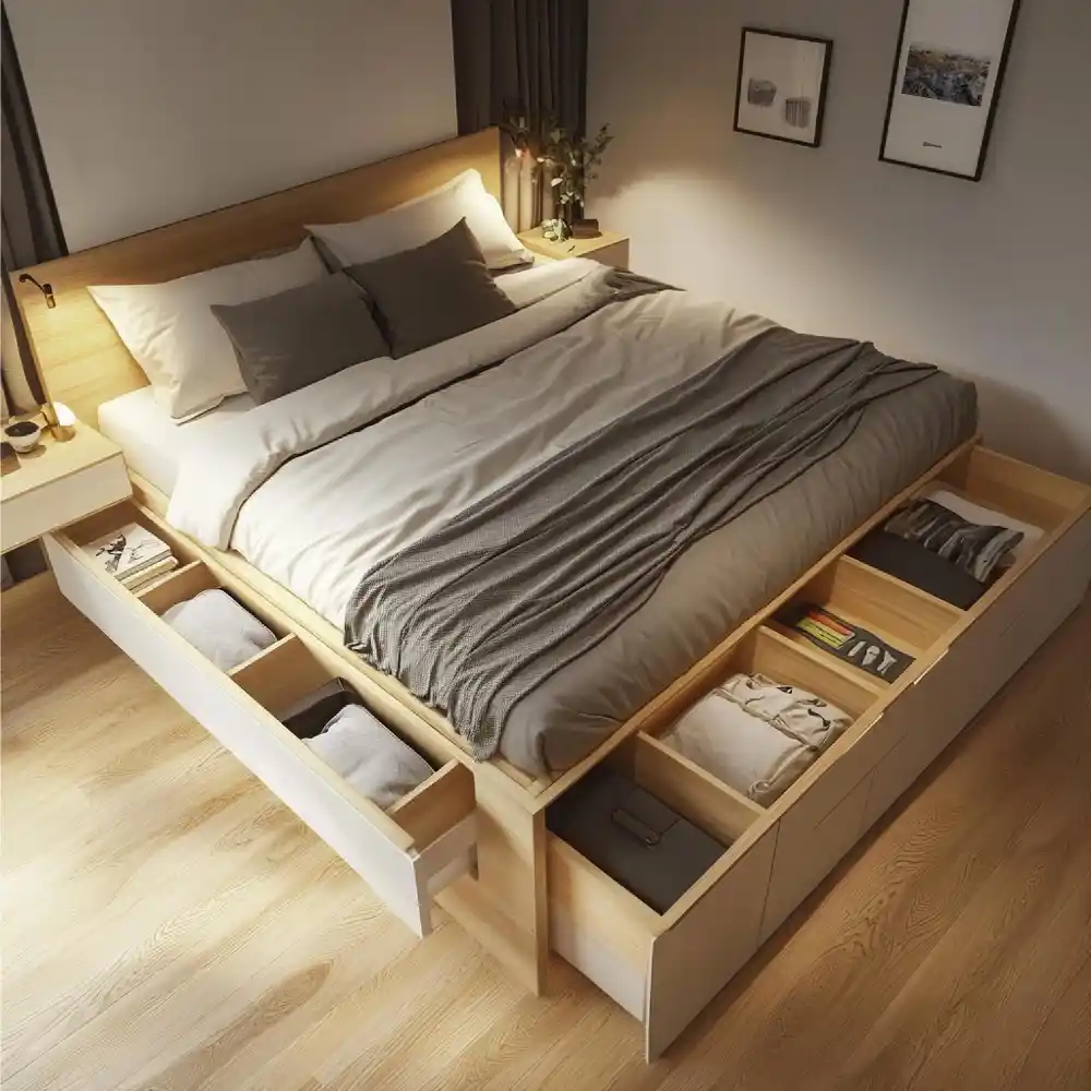 Match the Nightstand Height to Your Mattress