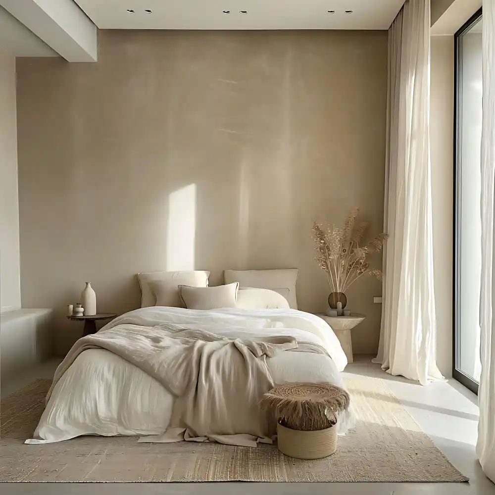 Soft, Textured Walls in a Warm Neutral