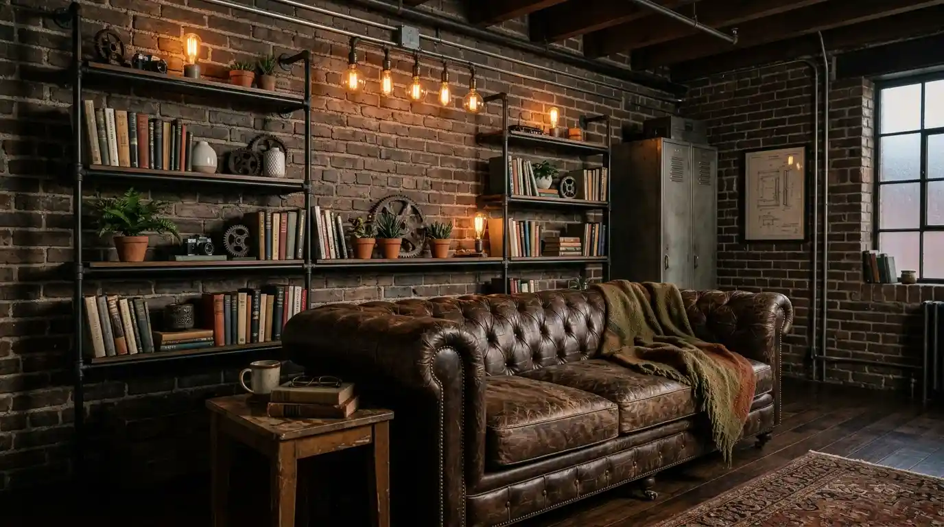 Dark man cave ideas shown across charcoal, black, and forest green room concepts