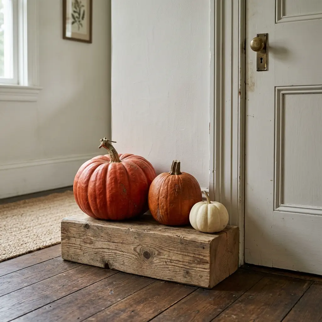 Three pumpkins in three sizes=