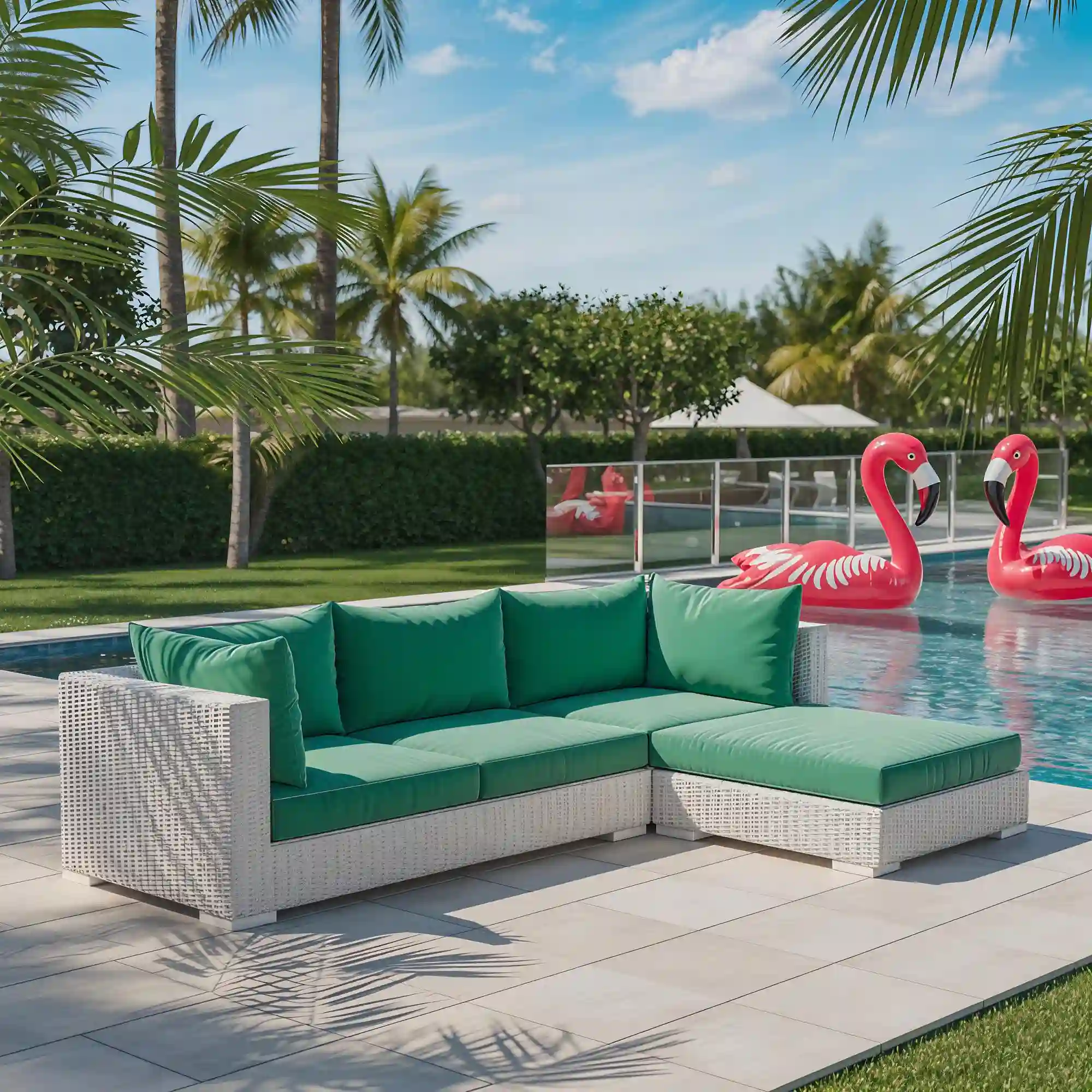 Twelve weather-ready backyard retreat layouts featuring bars, screens, pergolas, games, and lounge seating